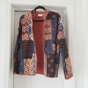 Alfred Dunner cotton quilted reversible lightweight womens jacket size 16